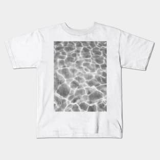 Crystal clear water, ocean bottom photography Kids T-Shirt